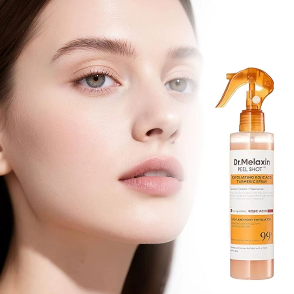 Dr. Melaxin Peel Shot Kojic Acid Turmeric Spray Curcumin Gentle Exfoliating Improve Dullness Moisturizing Nourishing Skin Care